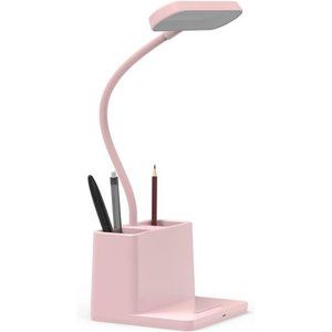 Cute Desk Lamp, Pink Desk Light for Kids, Women, Teen Girls, LED Table Lamp Work